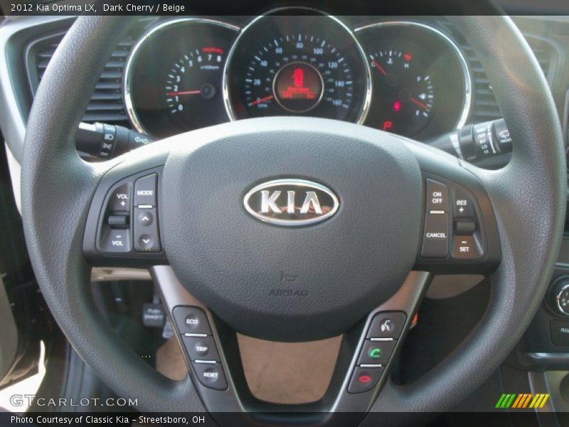 Dark Cherry / Beige 2012 Kia Optima LX