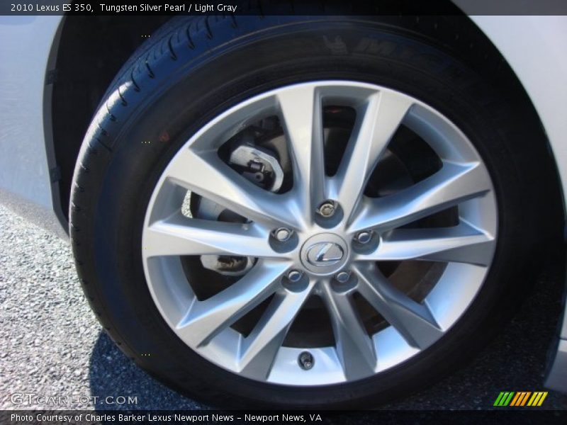 Tungsten Silver Pearl / Light Gray 2010 Lexus ES 350