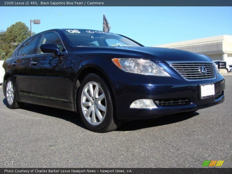 Black Sapphire Blue Pearl / Cashmere 2008 Lexus LS 460