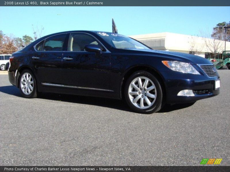 Black Sapphire Blue Pearl / Cashmere 2008 Lexus LS 460