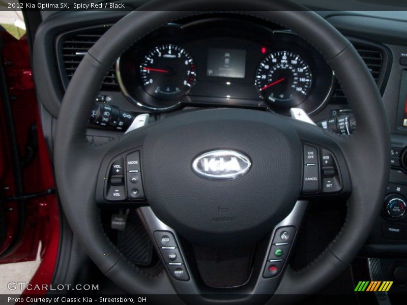 Spicy Red / Black 2012 Kia Optima SX