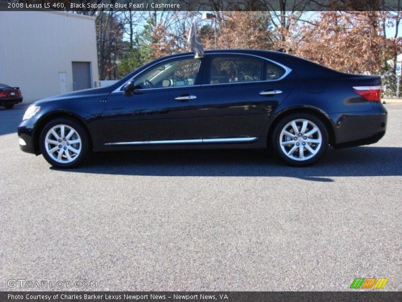 Black Sapphire Blue Pearl / Cashmere 2008 Lexus LS 460