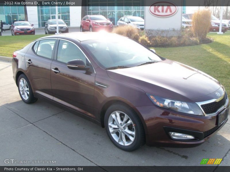 Dark Cherry / Beige 2012 Kia Optima EX