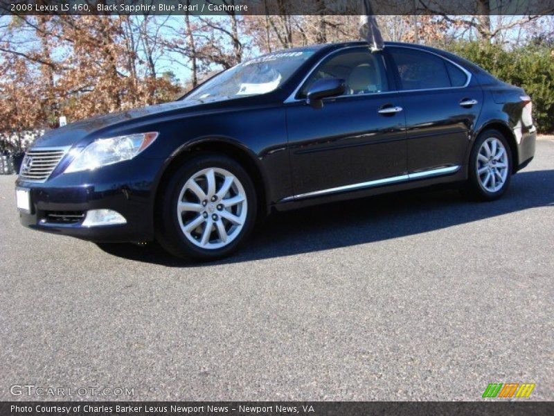 Black Sapphire Blue Pearl / Cashmere 2008 Lexus LS 460