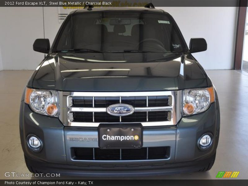 Steel Blue Metallic / Charcoal Black 2012 Ford Escape XLT