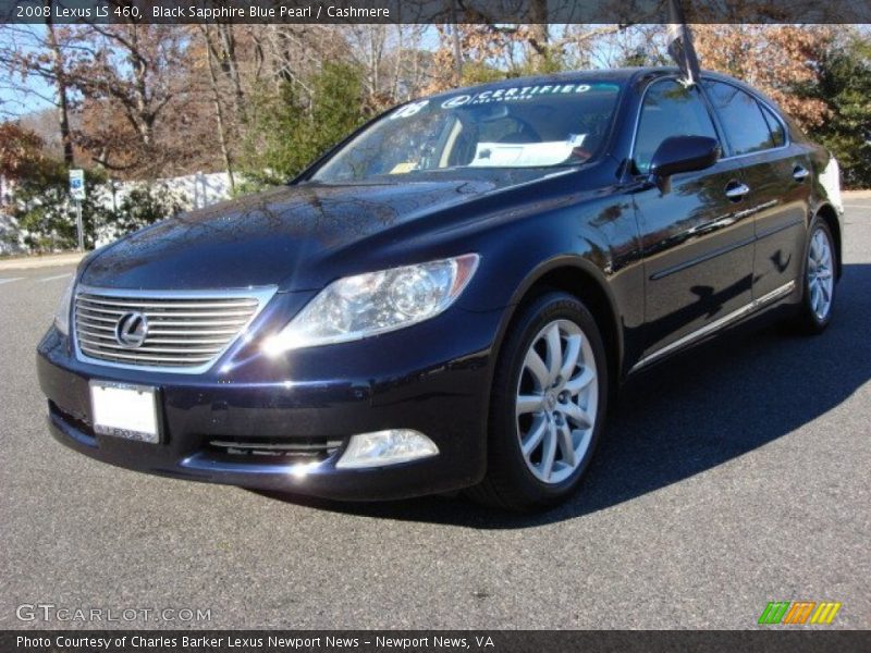 Black Sapphire Blue Pearl / Cashmere 2008 Lexus LS 460