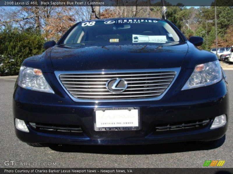 Black Sapphire Blue Pearl / Cashmere 2008 Lexus LS 460