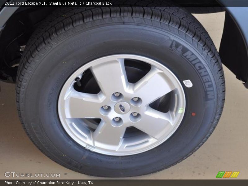 Steel Blue Metallic / Charcoal Black 2012 Ford Escape XLT