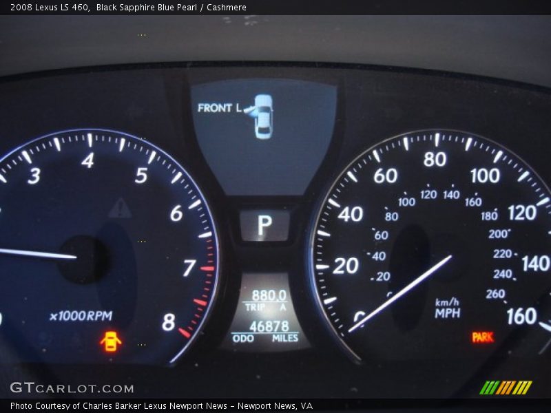 Black Sapphire Blue Pearl / Cashmere 2008 Lexus LS 460