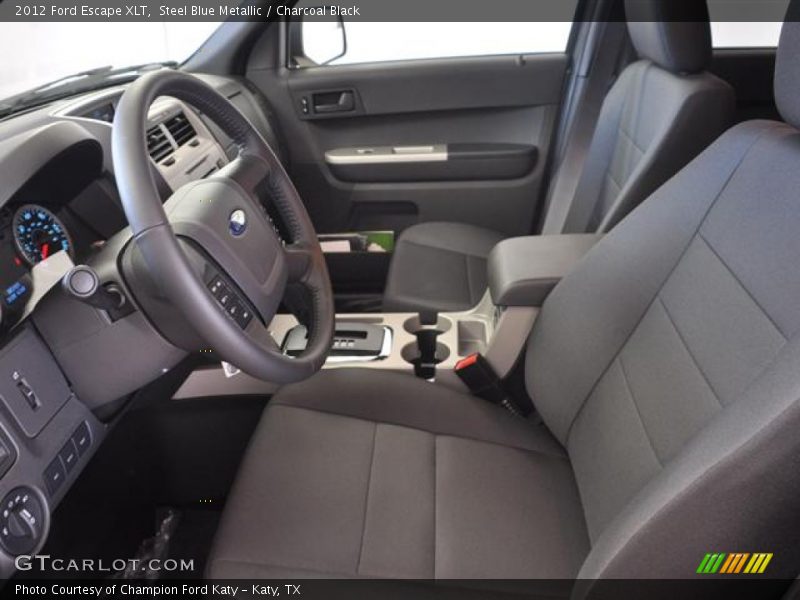 Steel Blue Metallic / Charcoal Black 2012 Ford Escape XLT