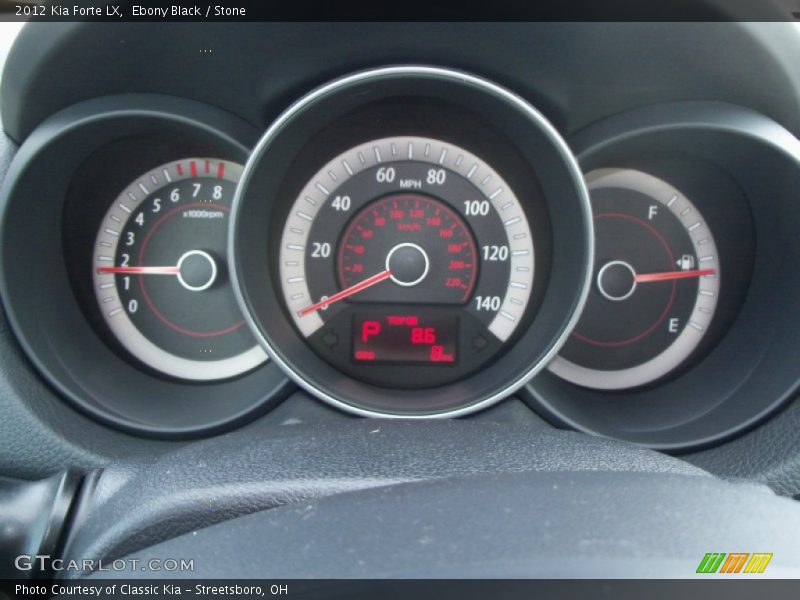 Ebony Black / Stone 2012 Kia Forte LX