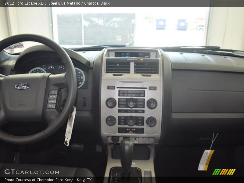 Steel Blue Metallic / Charcoal Black 2012 Ford Escape XLT