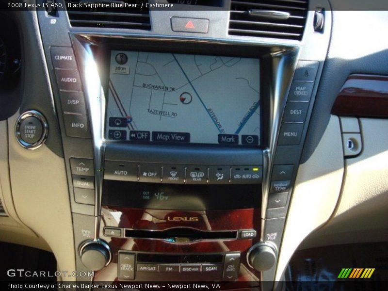 Black Sapphire Blue Pearl / Cashmere 2008 Lexus LS 460