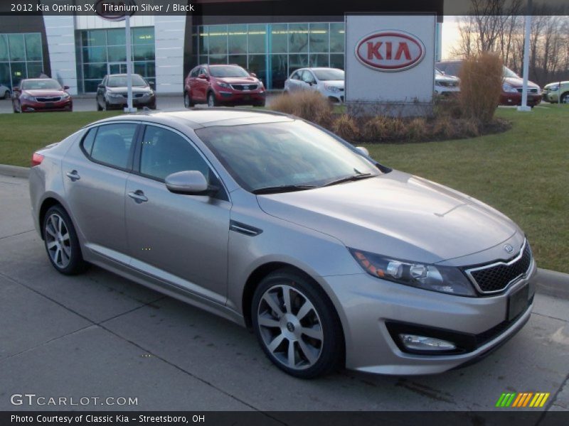 Titanium Silver / Black 2012 Kia Optima SX