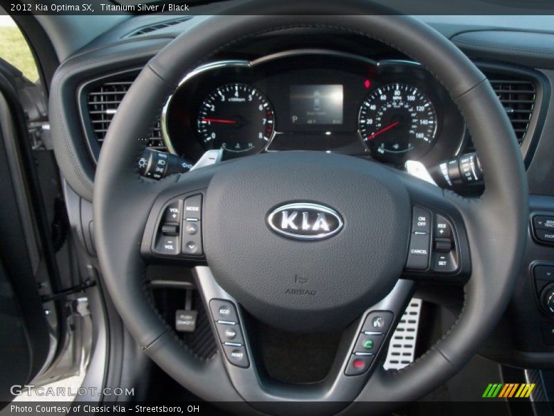 Titanium Silver / Black 2012 Kia Optima SX