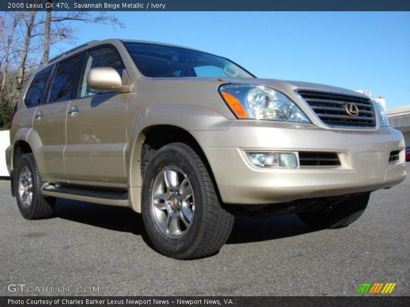 Savannah Beige Metallic / Ivory 2008 Lexus GX 470