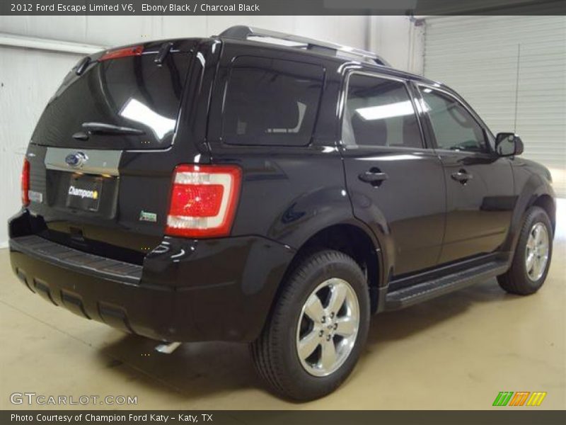 Ebony Black / Charcoal Black 2012 Ford Escape Limited V6