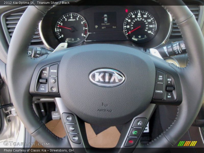 Titanium Silver / Black 2012 Kia Optima SX