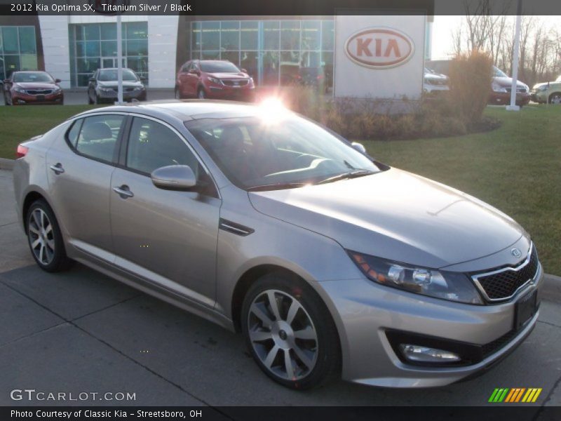 Titanium Silver / Black 2012 Kia Optima SX
