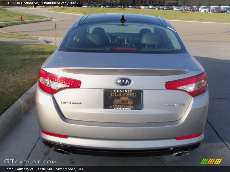 Titanium Silver / Black 2012 Kia Optima SX