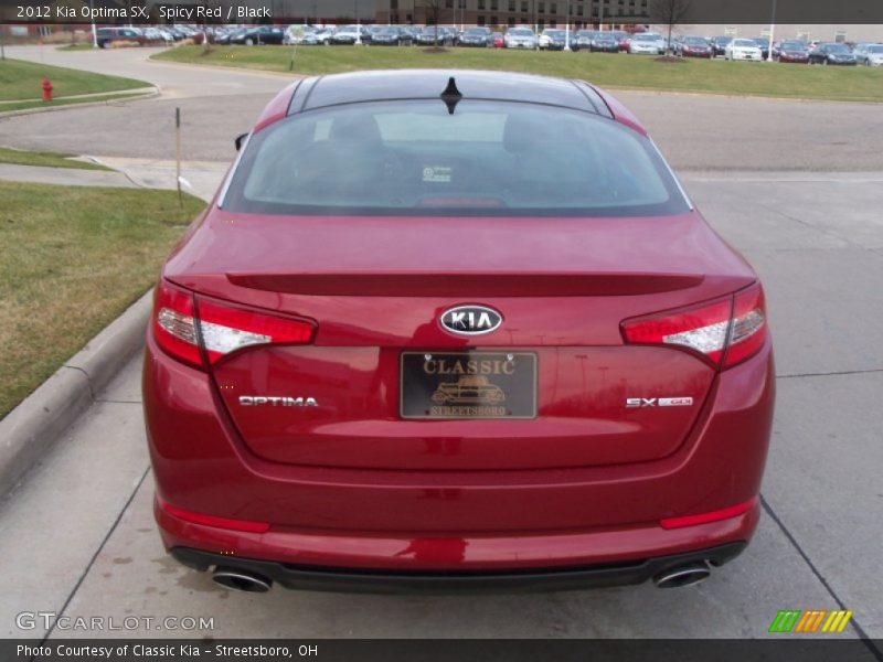 Spicy Red / Black 2012 Kia Optima SX