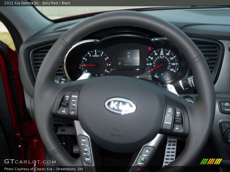 Spicy Red / Black 2012 Kia Optima SX
