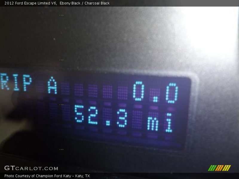 Ebony Black / Charcoal Black 2012 Ford Escape Limited V6