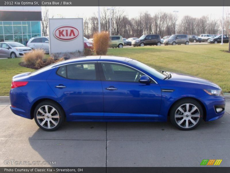 Corsa Blue / Black 2012 Kia Optima SX