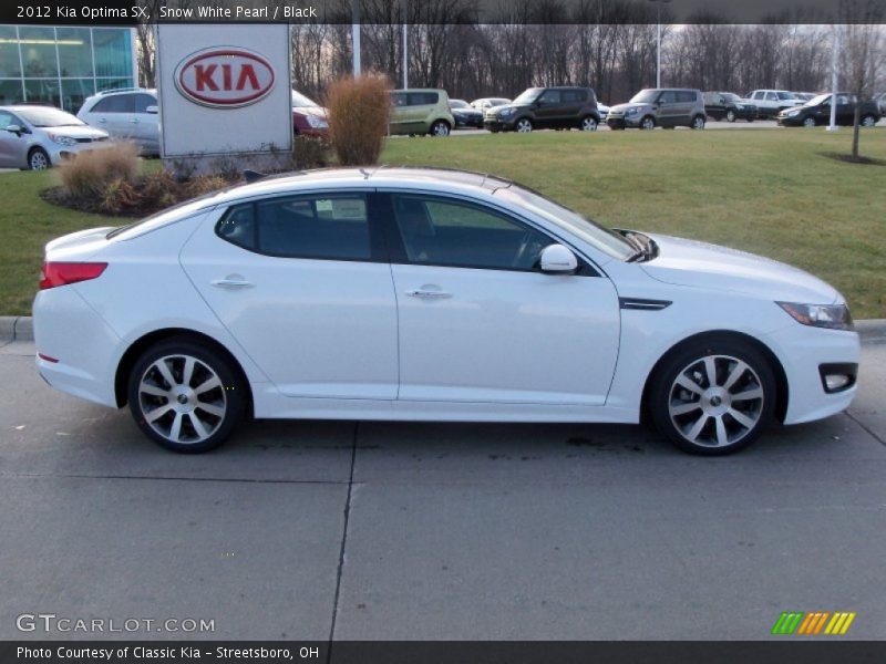 Snow White Pearl / Black 2012 Kia Optima SX