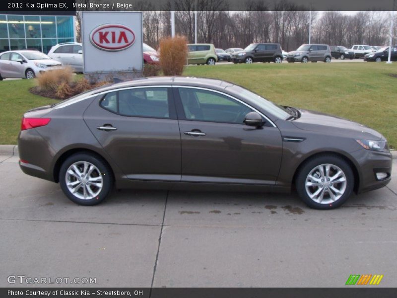 Metal Bronze / Beige 2012 Kia Optima EX