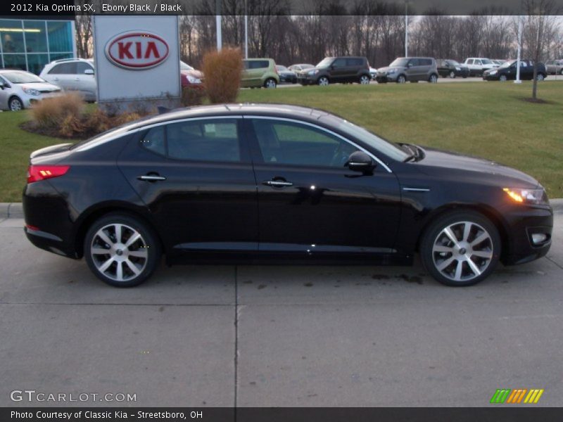 Ebony Black / Black 2012 Kia Optima SX