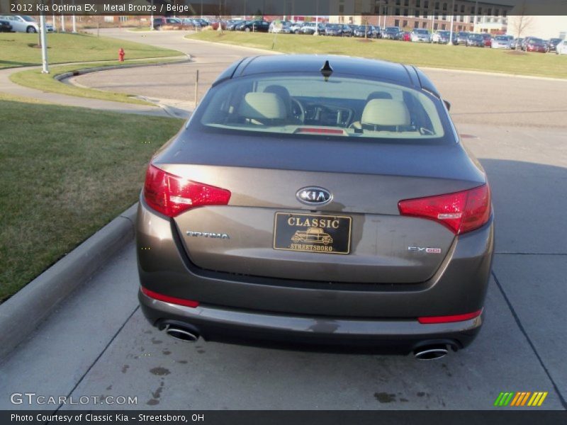 Metal Bronze / Beige 2012 Kia Optima EX