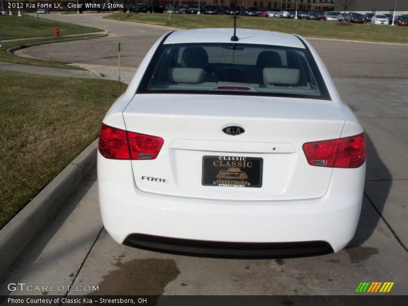 Clear White / Stone 2012 Kia Forte LX