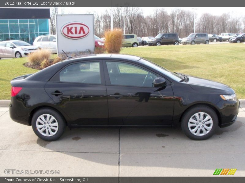 Ebony Black / Black 2012 Kia Forte EX