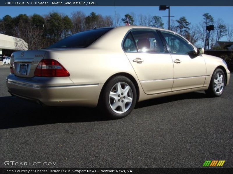 Mystic Gold Metallic / Ecru 2005 Lexus LS 430 Sedan