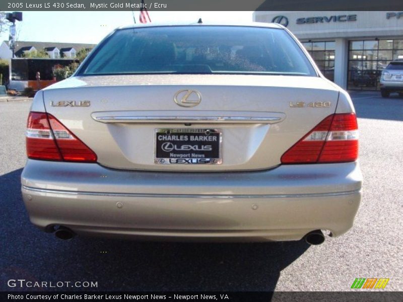 Mystic Gold Metallic / Ecru 2005 Lexus LS 430 Sedan