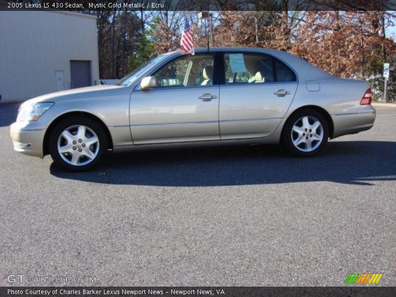 Mystic Gold Metallic / Ecru 2005 Lexus LS 430 Sedan