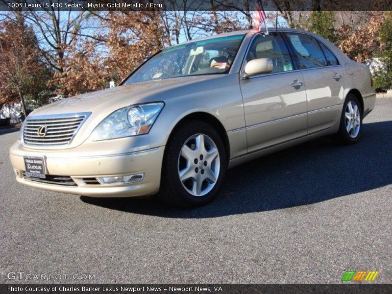 Mystic Gold Metallic / Ecru 2005 Lexus LS 430 Sedan