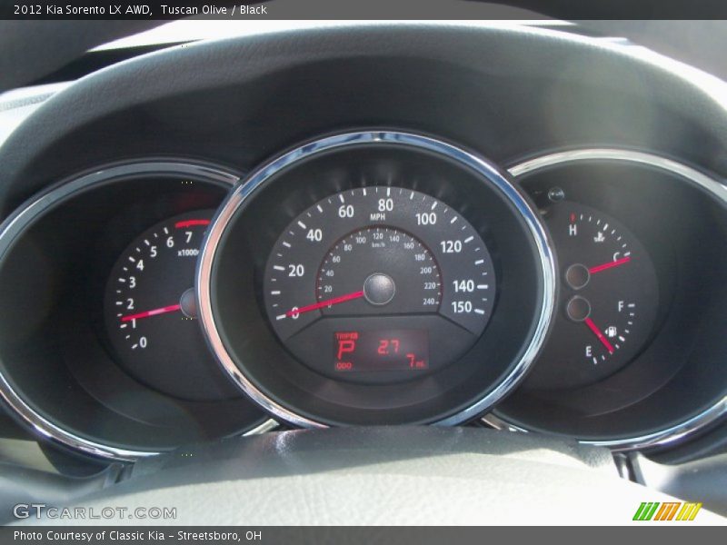 Tuscan Olive / Black 2012 Kia Sorento LX AWD