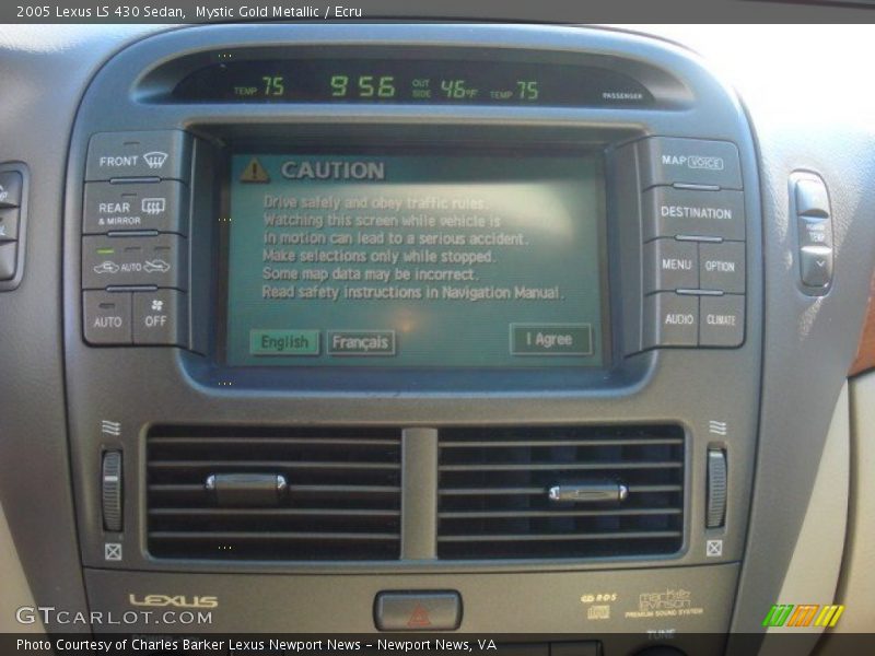 Mystic Gold Metallic / Ecru 2005 Lexus LS 430 Sedan
