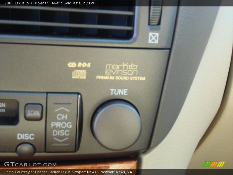 Mystic Gold Metallic / Ecru 2005 Lexus LS 430 Sedan