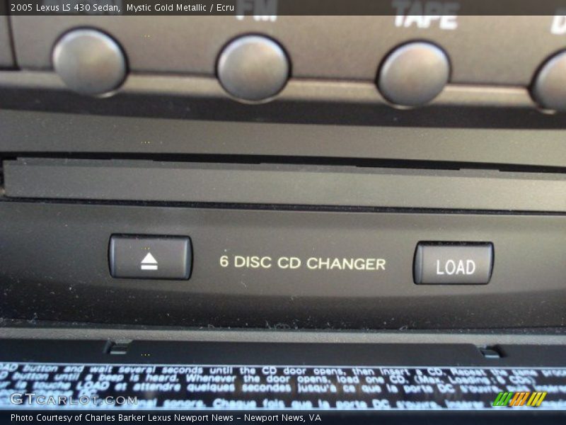 Mystic Gold Metallic / Ecru 2005 Lexus LS 430 Sedan