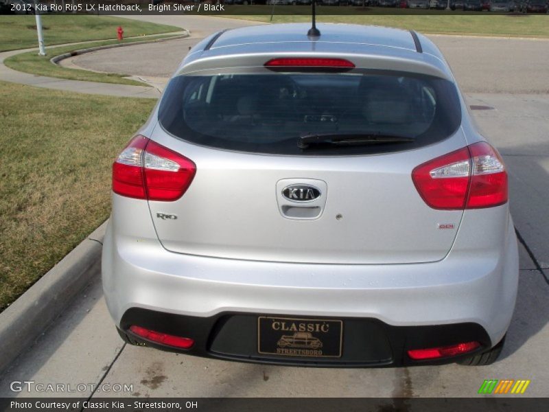 Bright Silver / Black 2012 Kia Rio Rio5 LX Hatchback