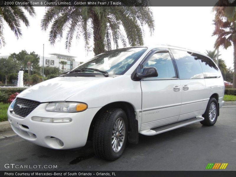 Golden White Pearl / Taupe 2000 Chrysler Town & Country Limited