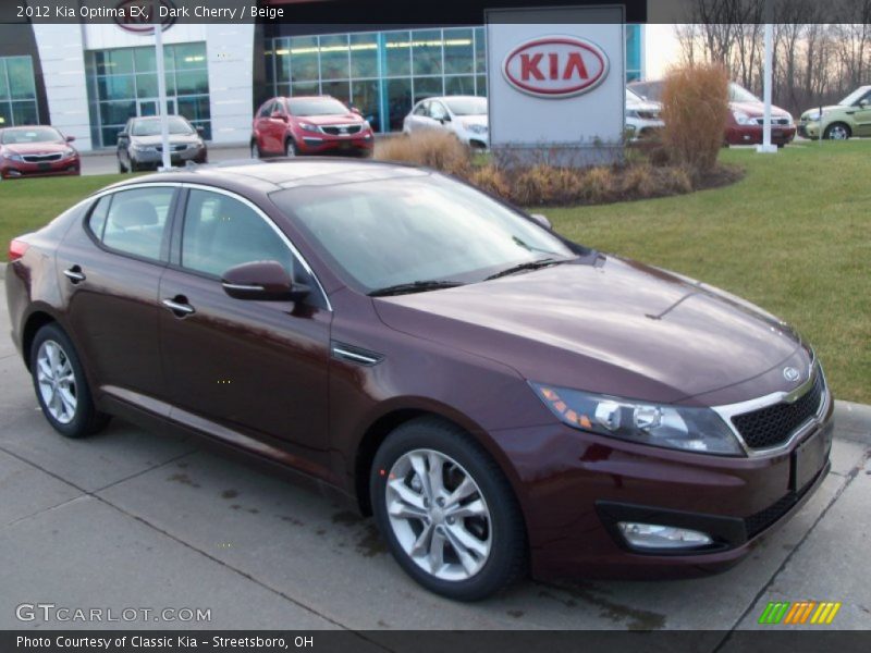 Dark Cherry / Beige 2012 Kia Optima EX