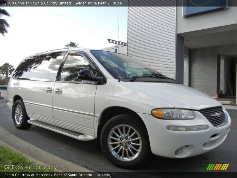 Golden White Pearl / Taupe 2000 Chrysler Town & Country Limited