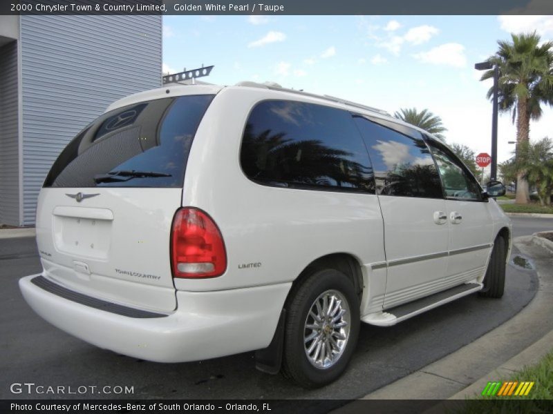 Golden White Pearl / Taupe 2000 Chrysler Town & Country Limited