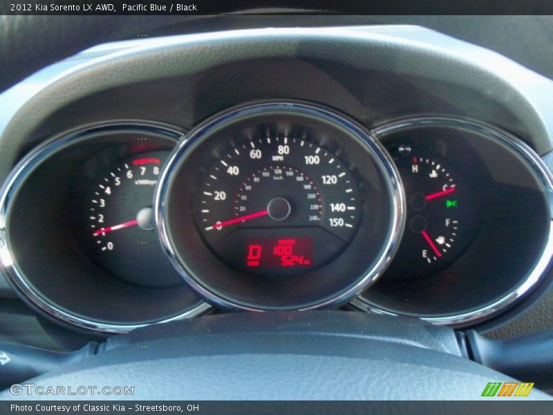 Pacific Blue / Black 2012 Kia Sorento LX AWD