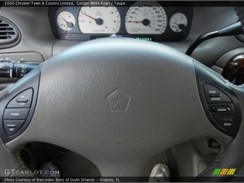 Golden White Pearl / Taupe 2000 Chrysler Town & Country Limited