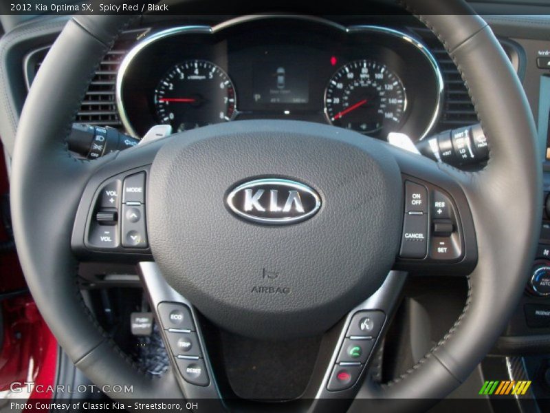 Spicy Red / Black 2012 Kia Optima SX